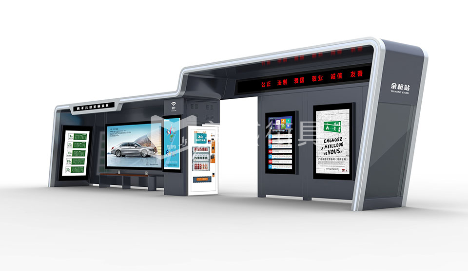 候車(chē)亭效果圖 候車(chē)亭效果圖